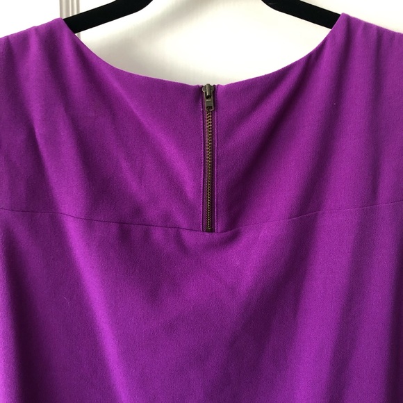 Broadway & Broome Bright Purple Sheath Dress Size L - Picture 7 of 11